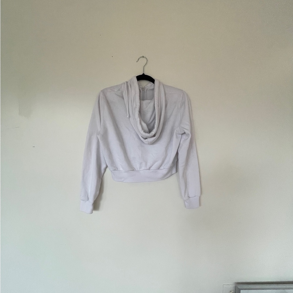 White Cowl Neck Sweatshirt
